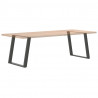 Nogi do stołu jadalnego w kształcie litery U 2 szt. Antracyt 80x(72-73) cm Stal