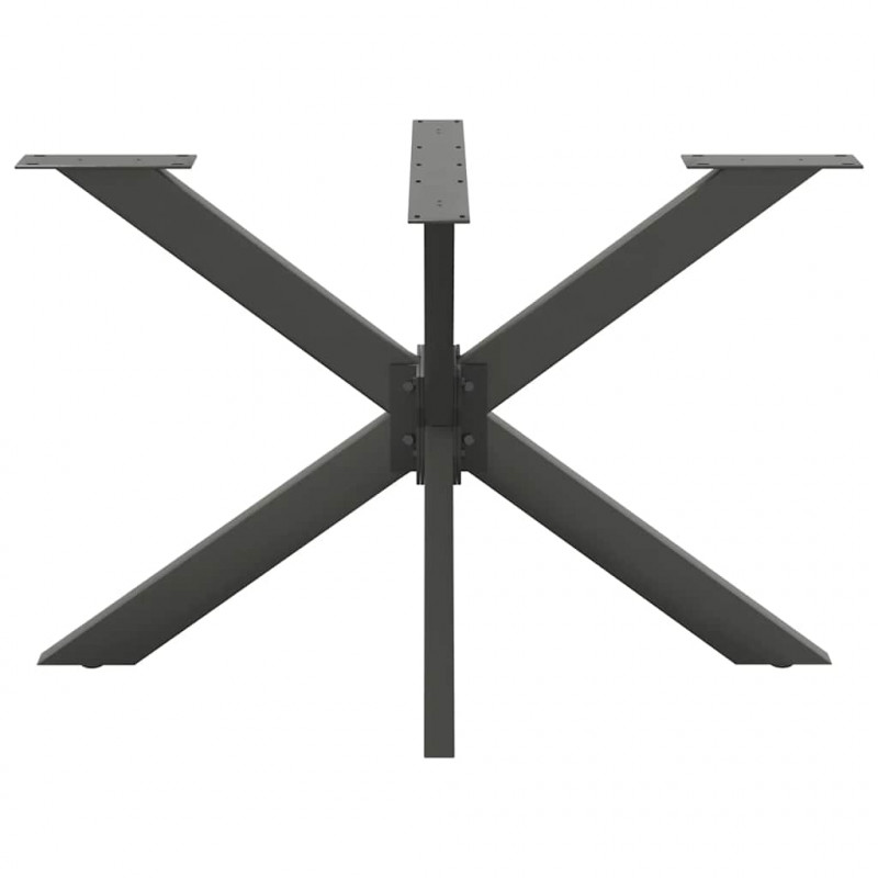 Noga do stołu jadalnego Pająk kształt antracyt 120x68x(72-73) cm stal