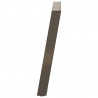 Nogi do stołu jadalnego w kształcie litery U 2 szt. Naturalna stal 80x(72-73) cm Stal