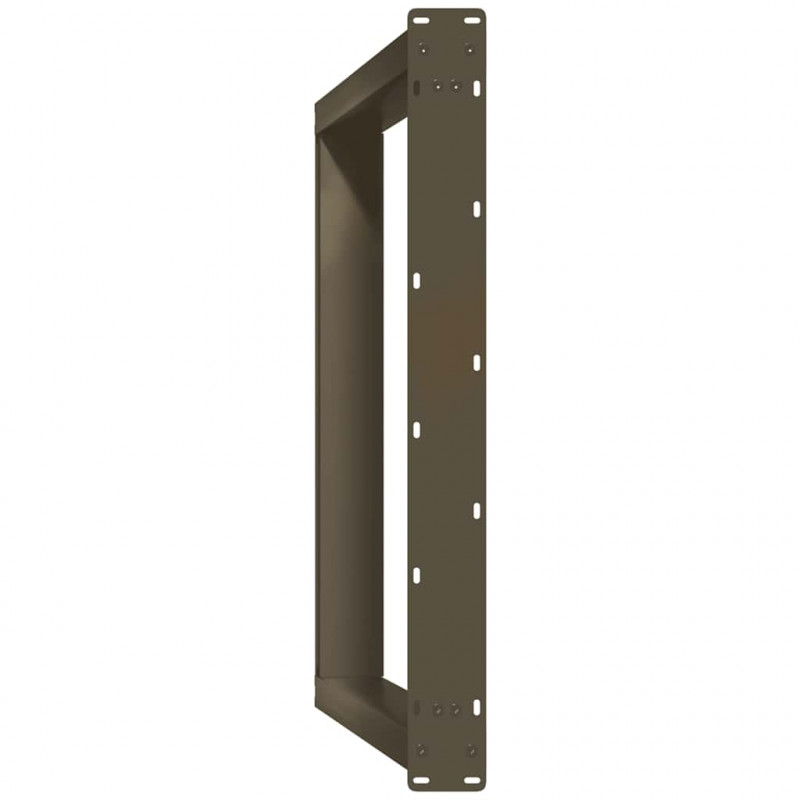 Nogi do stołu jadalnego w kształcie litery U 2 szt. Naturalna stal 80x(72-73) cm Stal
