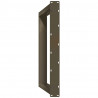 Nogi do stołu jadalnego w kształcie litery U 2 szt. Naturalna stal 80x(72-73) cm Stal