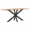 Noga do stołu jadalnego Pająk kształt antracyt 120x68x(72-73) cm stal