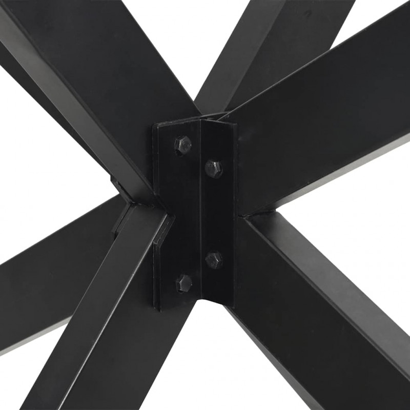 Noga do stołu jadalnego Pająk kształt antracyt 120x68x(72-73) cm stal