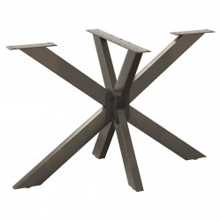 Noga do stołu jadalnego Spider Shape Czarny 120x68x(72-73) cm Stal