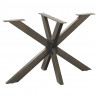 Noga do stołu jadalnego Spider Shape Czarny 120x68x(72-73) cm Stal