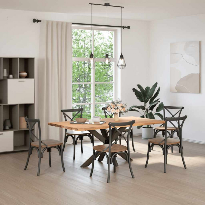 Noga do stołu jadalnego Spider Shape Czarny 120x68x(72-73) cm Stal