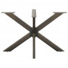 Noga do stołu jadalnego Spider Shape Czarny 120x68x(72-73) cm Stal