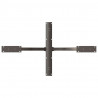 Noga do stołu jadalnego Spider Shape Czarny 120x68x(72-73) cm Stal
