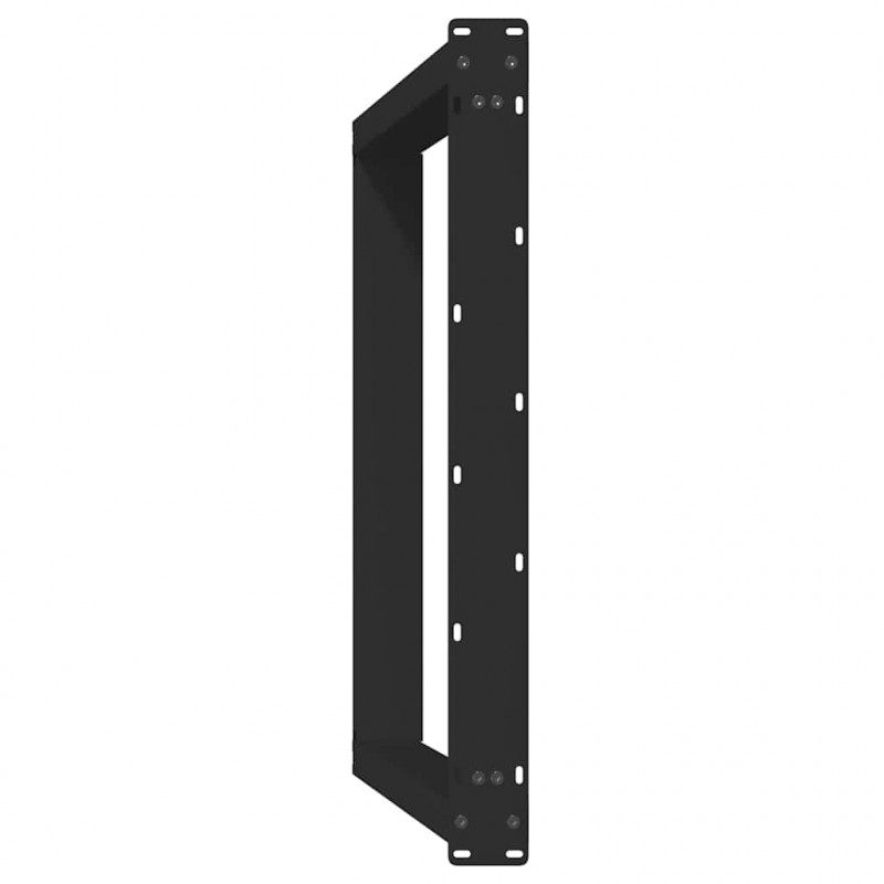 Nogi do stołu jadalnego w kształcie litery U 2 szt. Czarne 90x(72-73) cm Stal