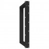 Nogi do stołu jadalnego w kształcie litery U 2 szt. Czarne 90x(72-73) cm Stal