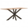 Noga do stołu jadalnego Spider Shape Czarny 120x68x(72-73) cm Stal