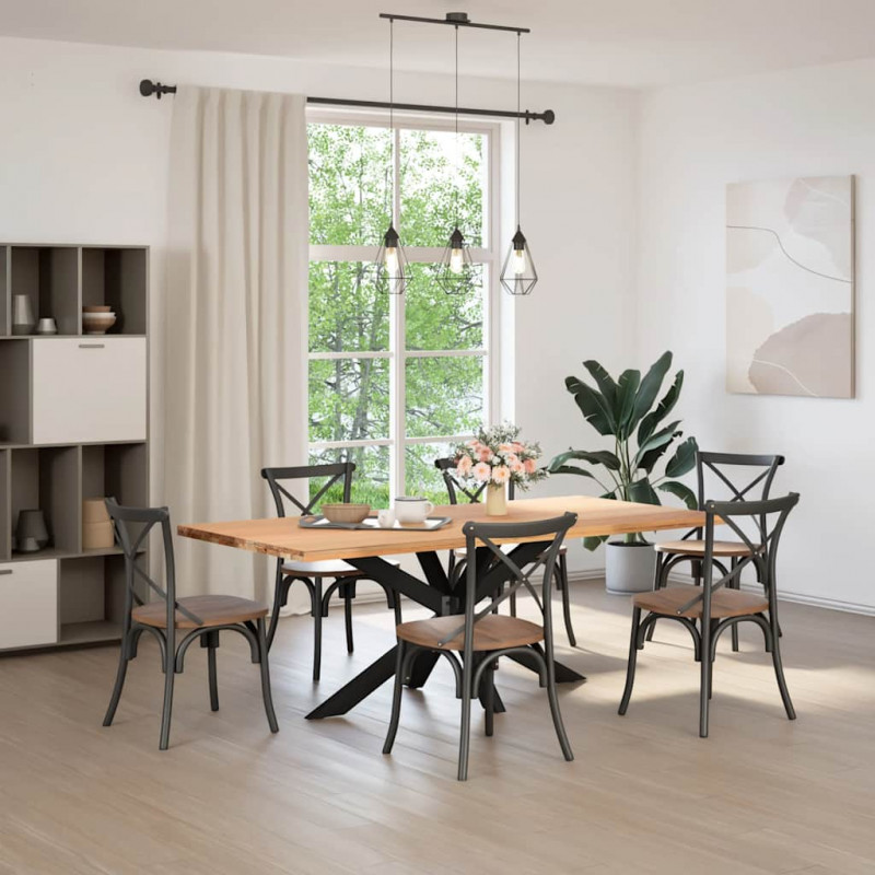 Noga do stołu jadalnego Spider Shape Czarny 150x78x(72-73) cm Stal