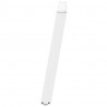 Nogi do stołu jadalnego w kształcie litery U 2 szt. Białe 90x(72-73) cm Stal