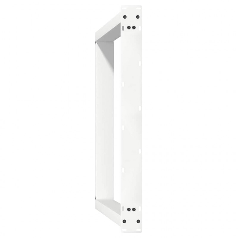 Nogi do stołu jadalnego w kształcie litery U 2 szt. Białe 90x(72-73) cm Stal