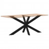 Noga do stołu jadalnego Spider Shape Czarny 150x78x(72-73) cm Stal