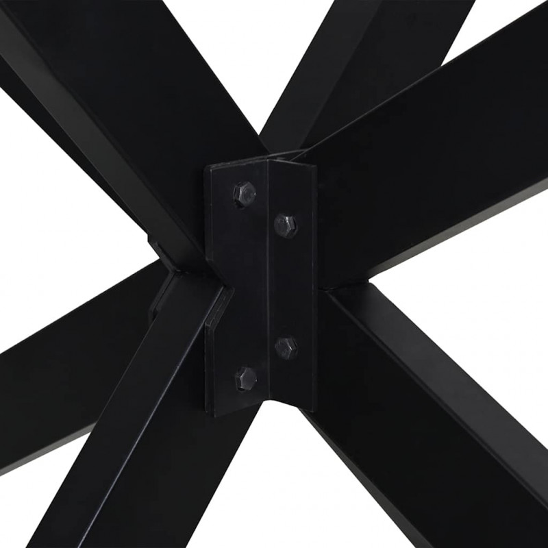 Noga do stołu jadalnego Spider Shape Czarny 150x78x(72-73) cm Stal