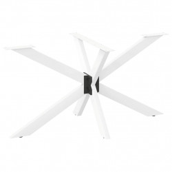 Noga do stołu jadalnego Pająk Kształt Biały 150x78x(72-73) cm Stal