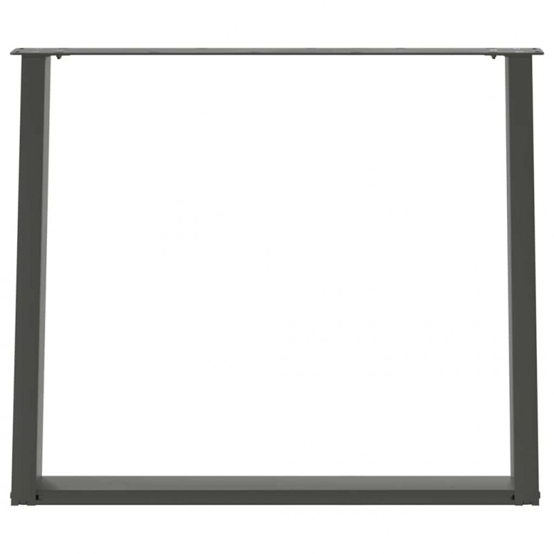 Nogi do stołu jadalnego w kształcie litery U 2 szt. Antracyt 90x(72-73) cm Stal