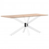 Noga do stołu jadalnego Pająk Kształt Biały 150x78x(72-73) cm Stal