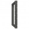 Nogi do stołu jadalnego w kształcie litery U 2 szt. Antracyt 90x(72-73) cm Stal
