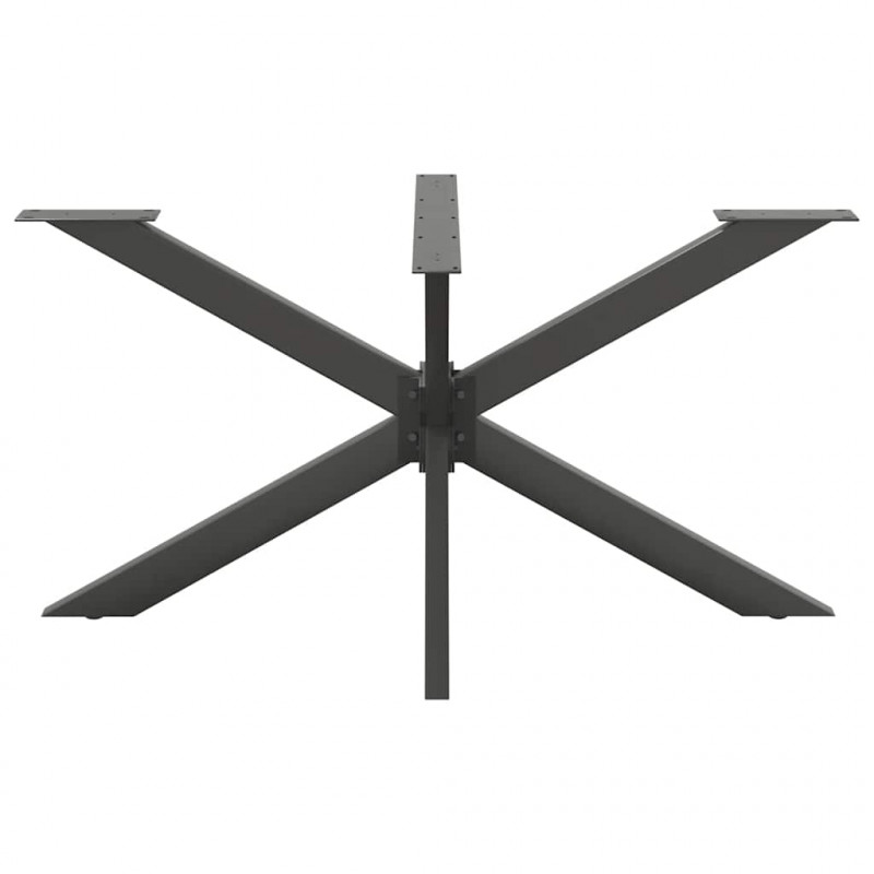 Noga do stołu jadalnego Pająk kształt antracyt 150x78x(72-73) cm stal
