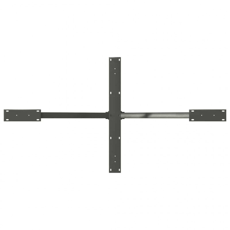 Noga do stołu jadalnego Pająk kształt antracyt 150x78x(72-73) cm stal