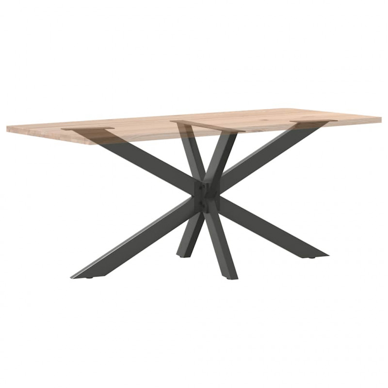 Noga do stołu jadalnego Pająk kształt antracyt 150x78x(72-73) cm stal