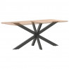 Noga do stołu jadalnego Pająk kształt antracyt 150x78x(72-73) cm stal