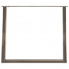 Nogi do stołu jadalnego w kształcie litery U 2 szt. Naturalna stal 90x(72-73) cm Stal