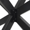 Noga do stołu jadalnego Pająk kształt antracyt 150x78x(72-73) cm stal