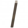 Nogi do stołu jadalnego w kształcie litery U 2 szt. Naturalna stal 90x(72-73) cm Stal