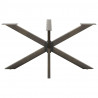 Noga do stołu jadalnego Spider Shape Czarny 150x78x(72-73) cm Stal