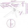 Noga do stołu jadalnego Spider Shape Czarny 150x78x(72-73) cm Stal