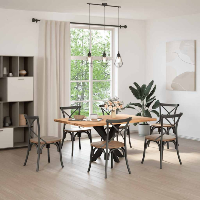 Noga do stołu jadalnego Spider Shape Czarny 85x85x(72-73) cm Stal