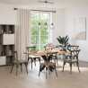 Noga do stołu jadalnego Spider Shape Czarny 85x85x(72-73) cm Stal