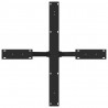 Noga do stołu jadalnego Spider Shape Czarny 85x85x(72-73) cm Stal