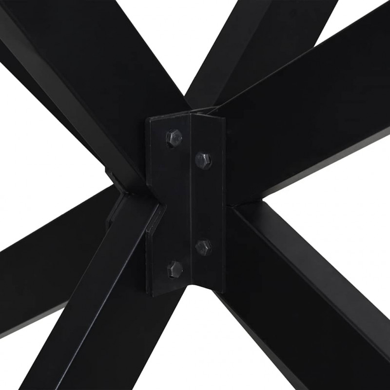 Noga do stołu jadalnego Spider Shape Czarny 85x85x(72-73) cm Stal