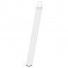 Nogi do stołu jadalnego w kształcie litery U 2 szt. Białe 100x(72-73) cm Stal