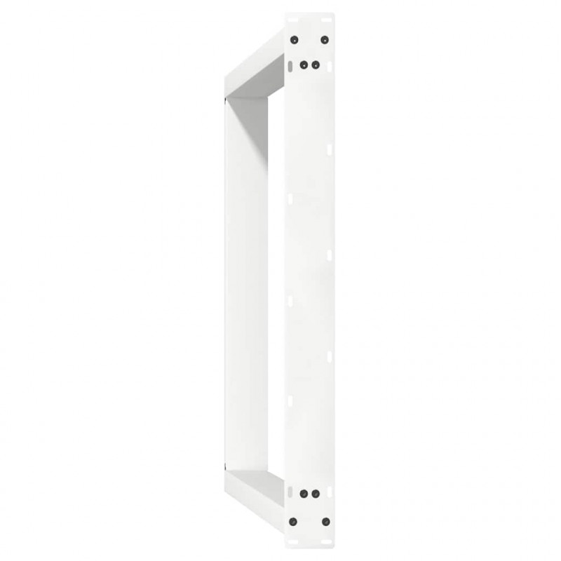 Nogi do stołu jadalnego w kształcie litery U 2 szt. Białe 100x(72-73) cm Stal