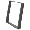 Nogi do stołu jadalnego w kształcie litery U 2 szt. Antracyt 100x(72-73) cm Stal