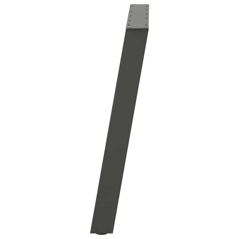 Nogi do stołu jadalnego w kształcie litery U 2 szt. Antracyt 100x(72-73) cm Stal
