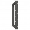 Nogi do stołu jadalnego w kształcie litery U 2 szt. Antracyt 100x(72-73) cm Stal