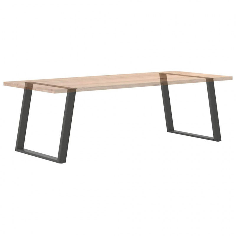 Nogi do stołu jadalnego w kształcie litery U 2 szt. Antracyt 100x(72-73) cm Stal