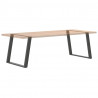 Nogi do stołu jadalnego w kształcie litery U 2 szt. Antracyt 100x(72-73) cm Stal