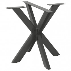 Noga do stołu jadalnego Pająk Antracyt 85x85x(72-73) cm Stal
