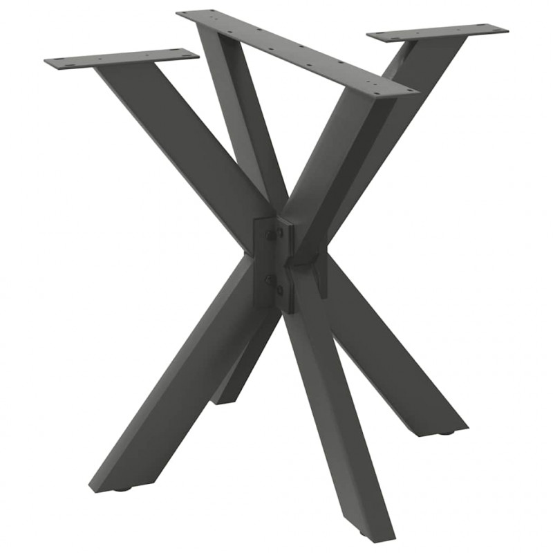Noga do stołu jadalnego Pająk Antracyt 85x85x(72-73) cm Stal