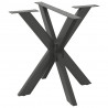 Noga do stołu jadalnego Pająk Antracyt 85x85x(72-73) cm Stal