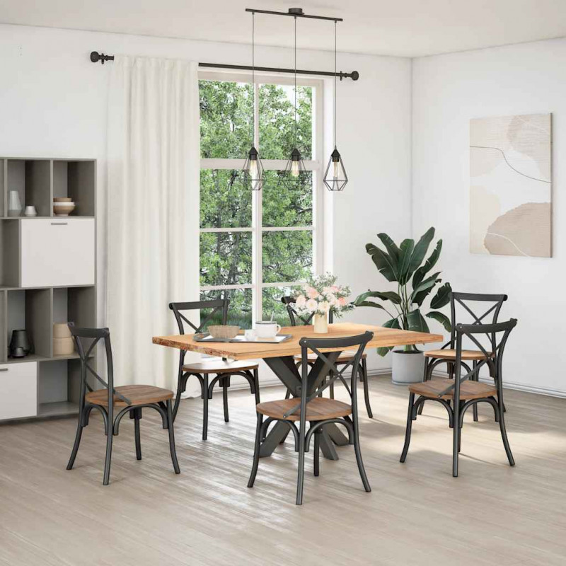 Noga do stołu jadalnego Pająk Antracyt 85x85x(72-73) cm Stal
