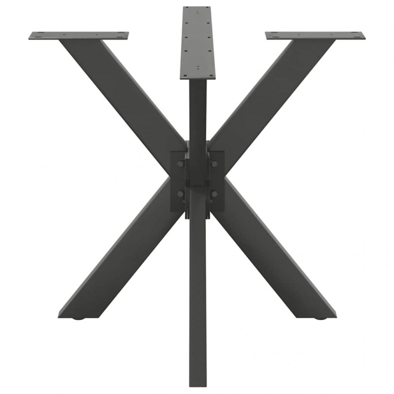Noga do stołu jadalnego Pająk Antracyt 85x85x(72-73) cm Stal