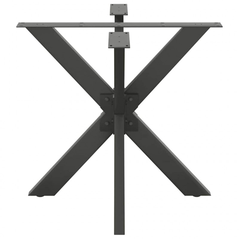 Noga do stołu jadalnego Pająk Antracyt 85x85x(72-73) cm Stal